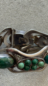 Erika Hult Turquoise Silver Bracelet