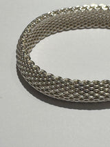 Sterling Silver Somerset mesh bangle bracelet