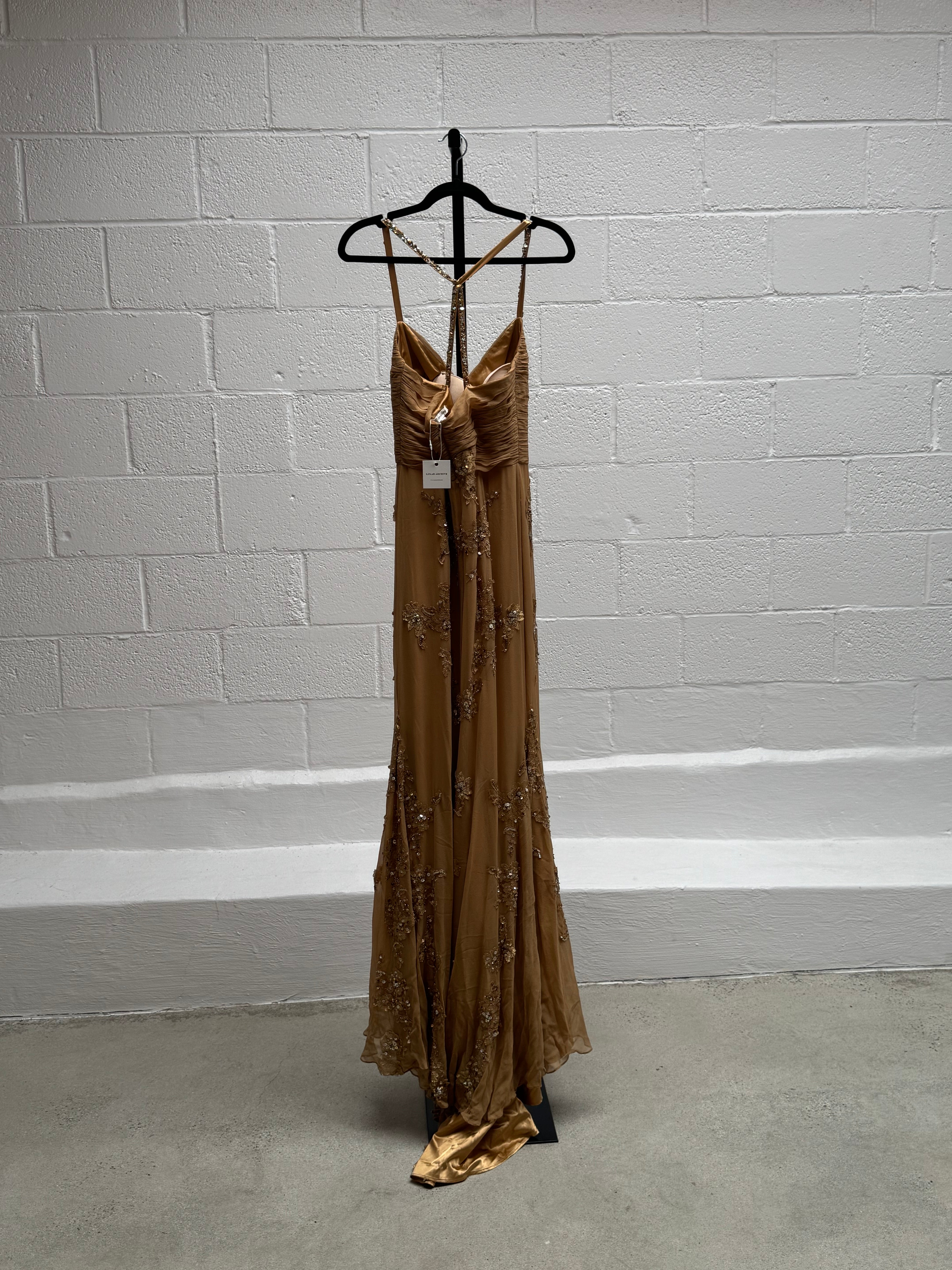 Stunning 1990's Gown with Beaded Detailing
