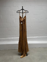 Stunning 1990's Gown with Beaded Detailing