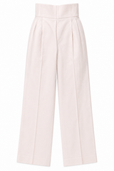 Powder Pink High-Waisted Trousers