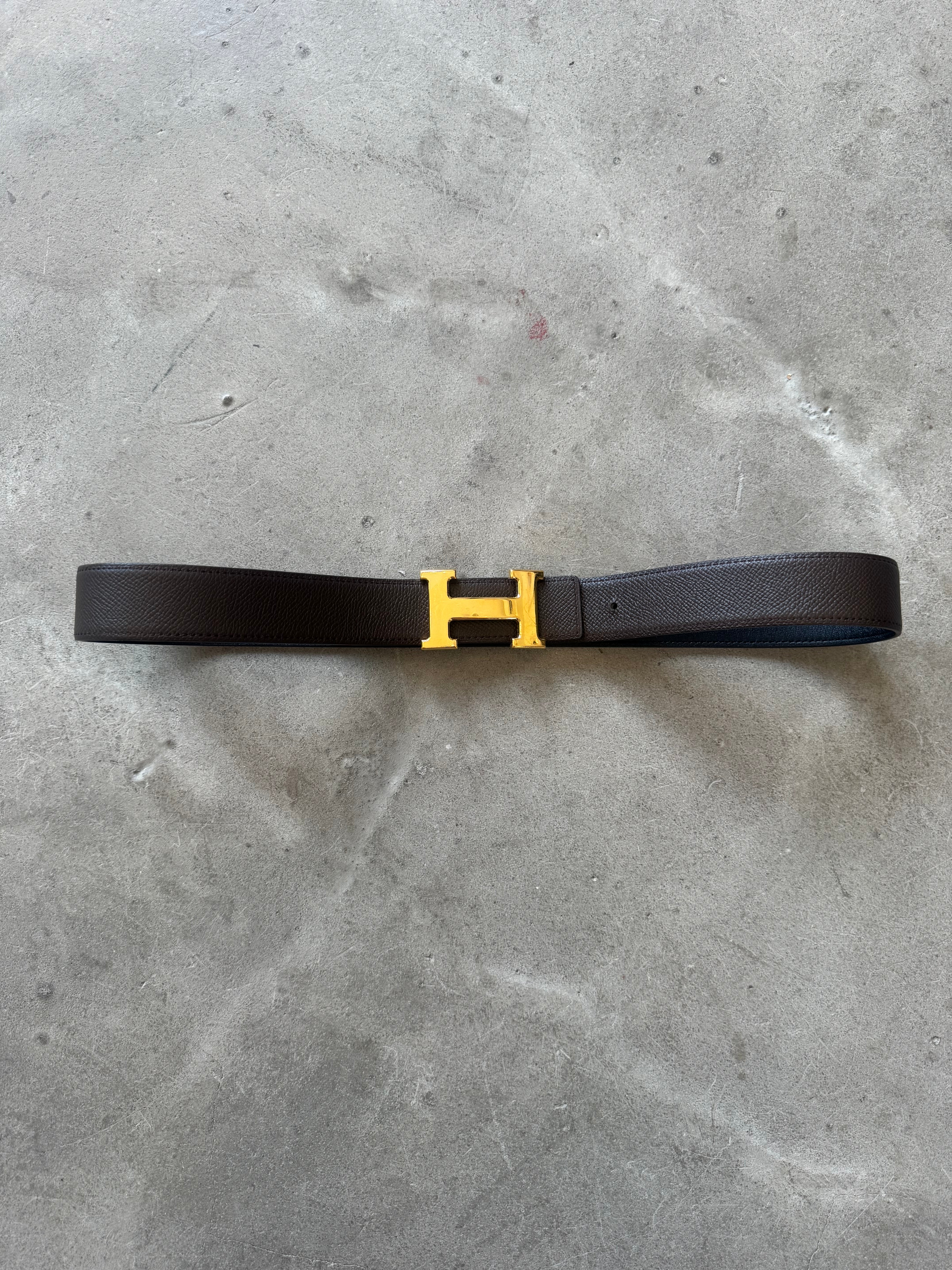 Constance belt buckle & Reversible leather strap 38 mm