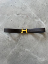 Constance belt buckle & Reversible leather strap 38 mm