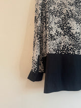 Abstract dotted chiffon shirt