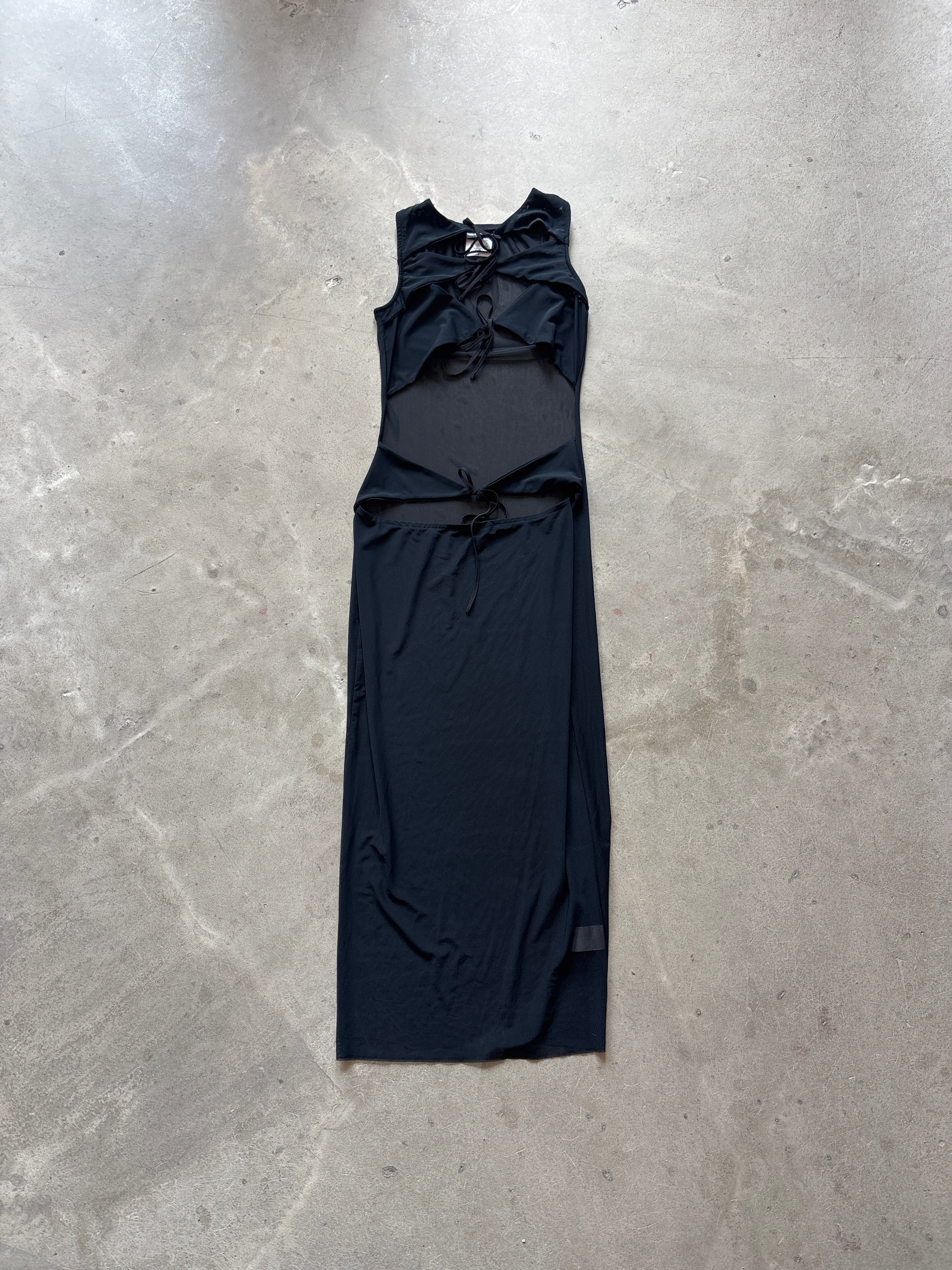 Black Cutout Midi Dress