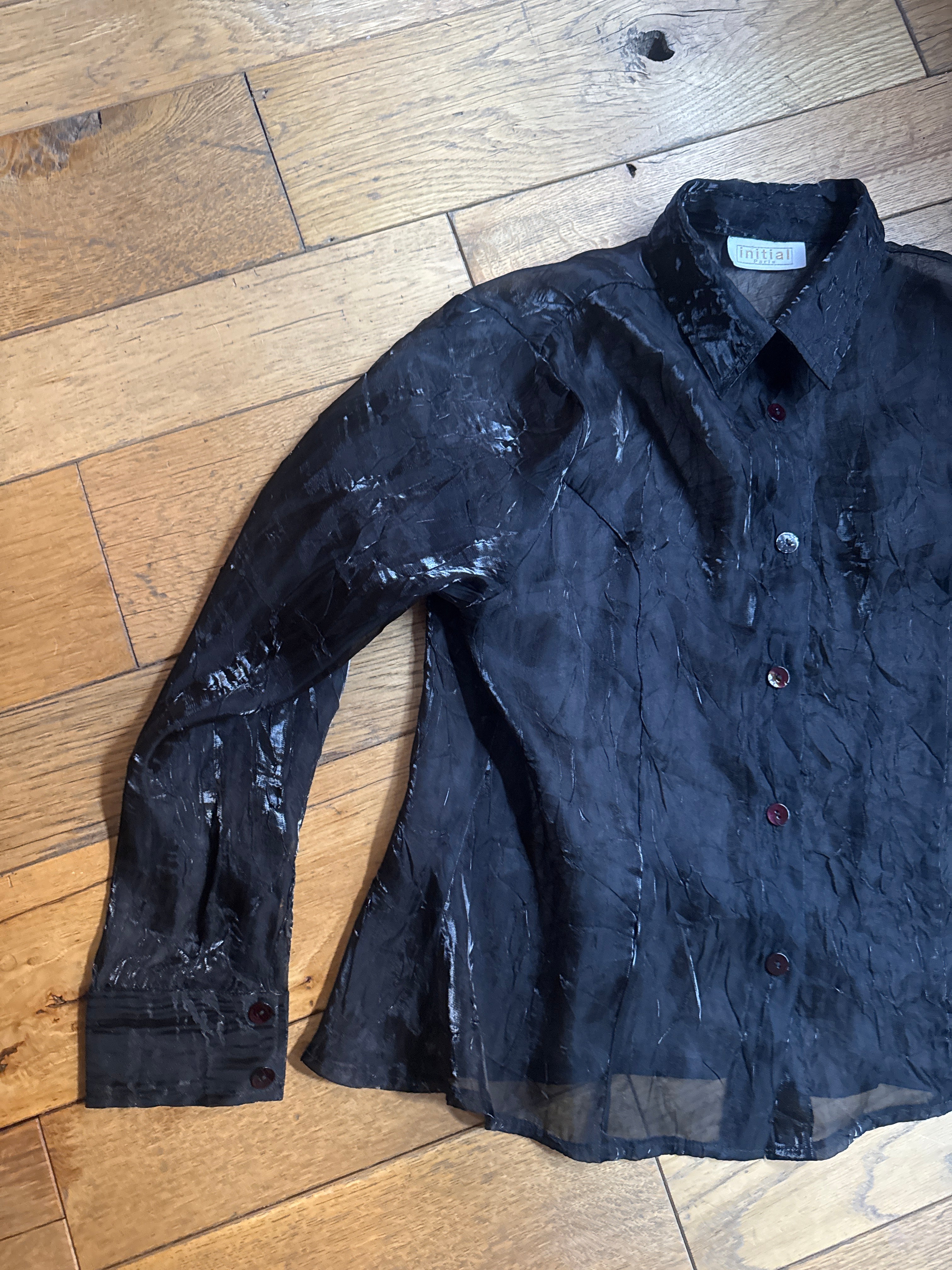 Black Sheer Vintage Shirt