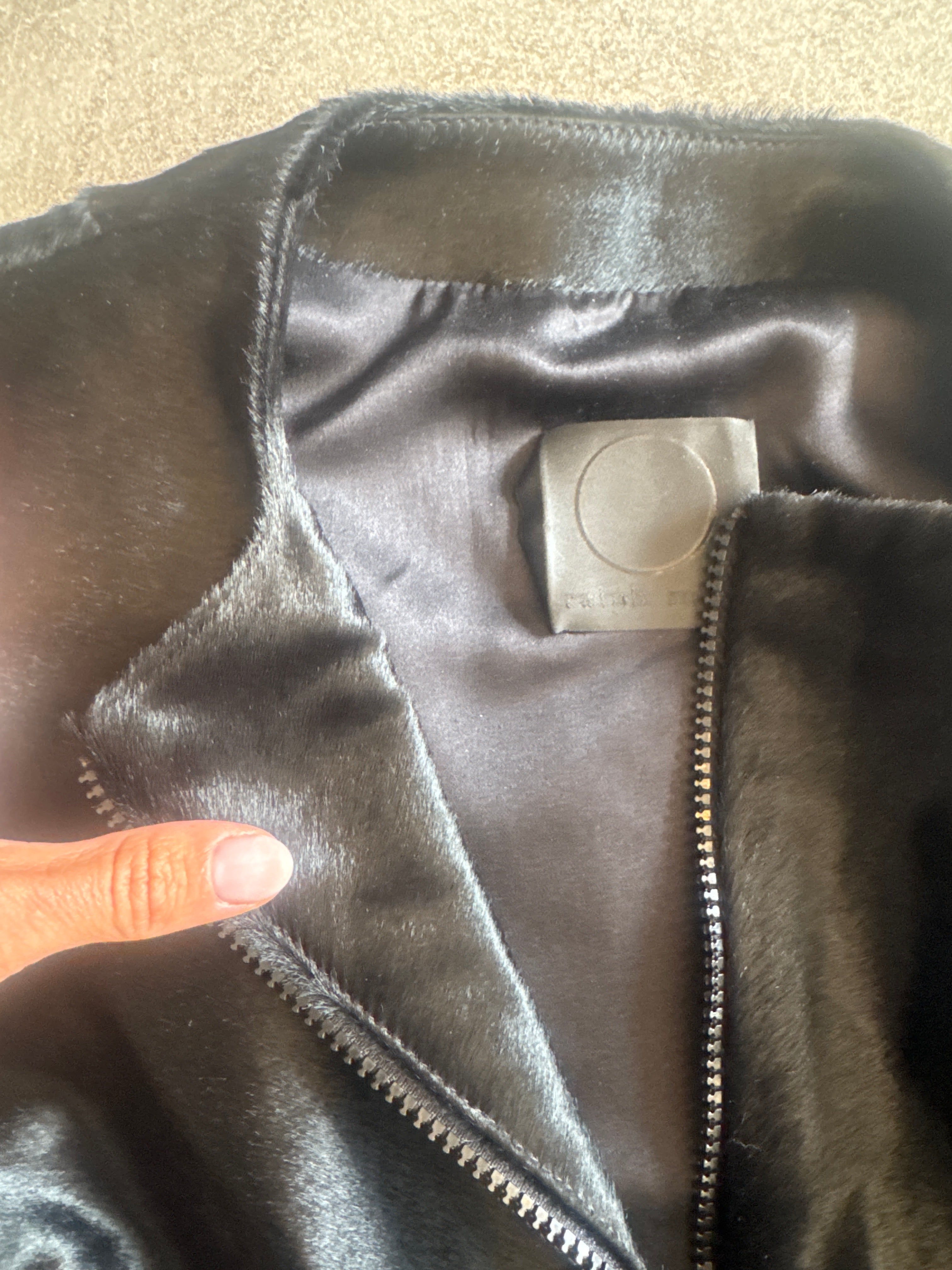 Vintage Black Pony Hair Jacket