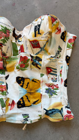 Vintage Stamp Corset Top