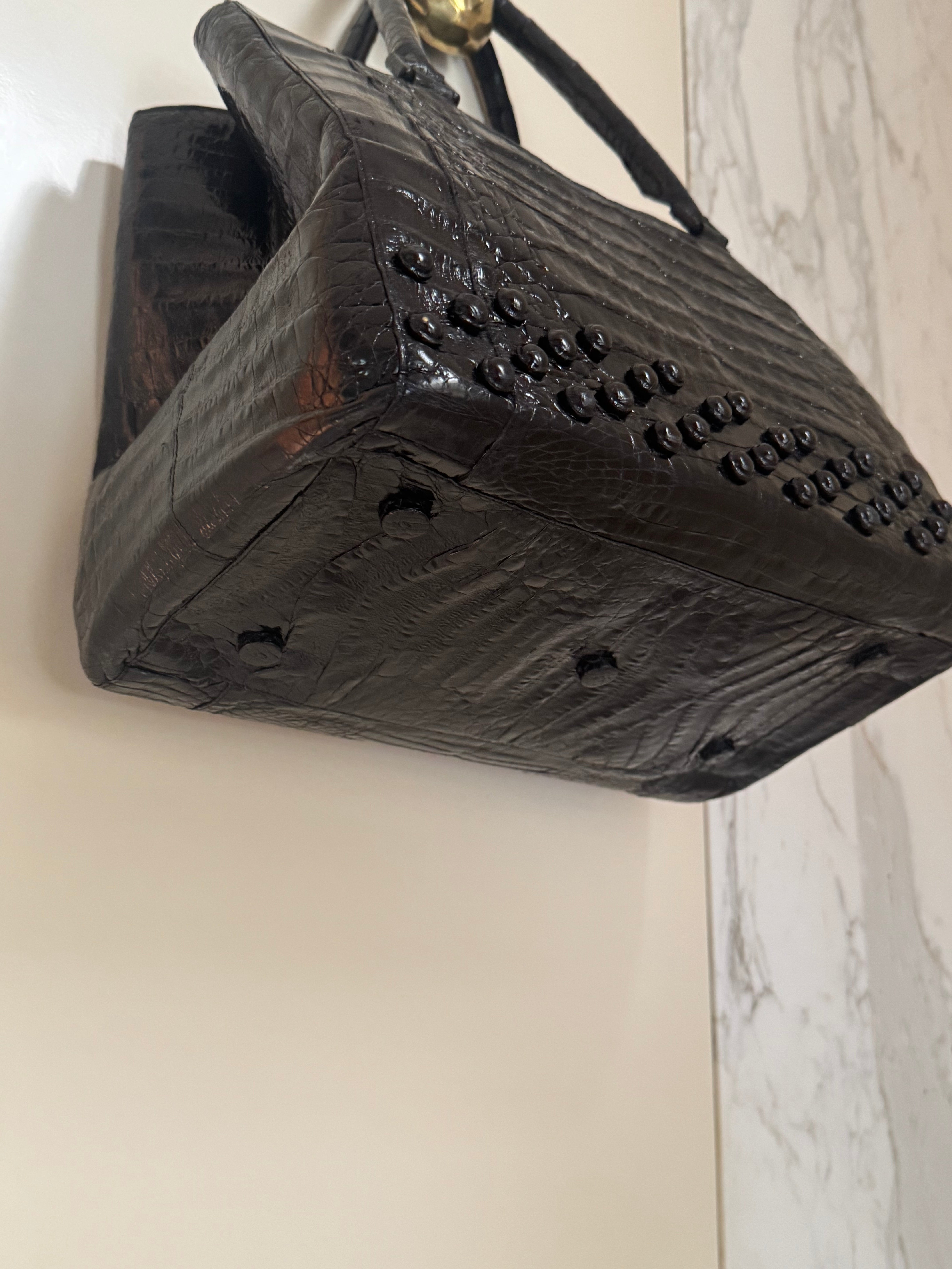 Large crocodile bag