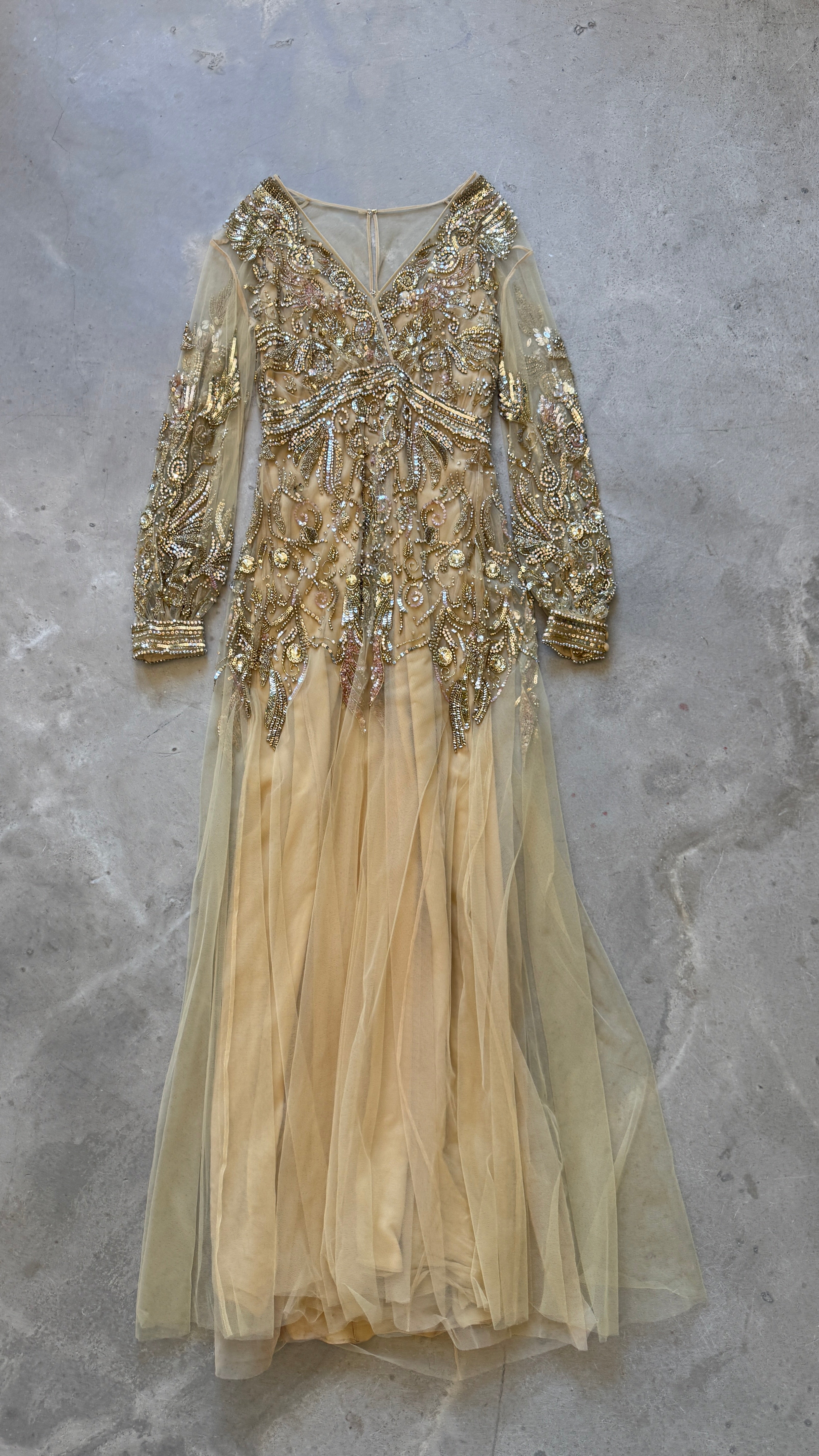 Gold Embellished Gown