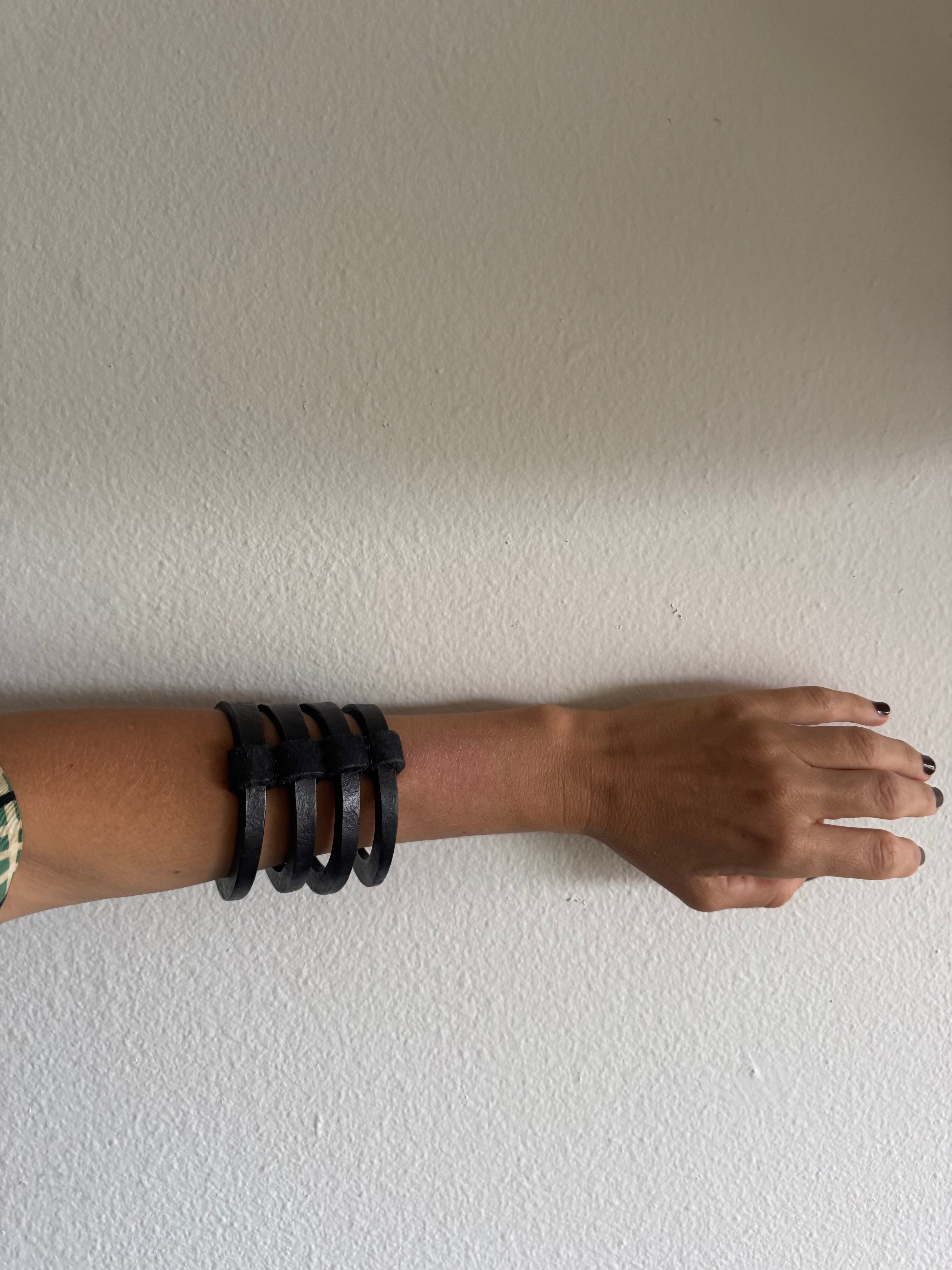 Black Metal Stack Bracelet