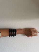 Black Metal Stack Bracelet