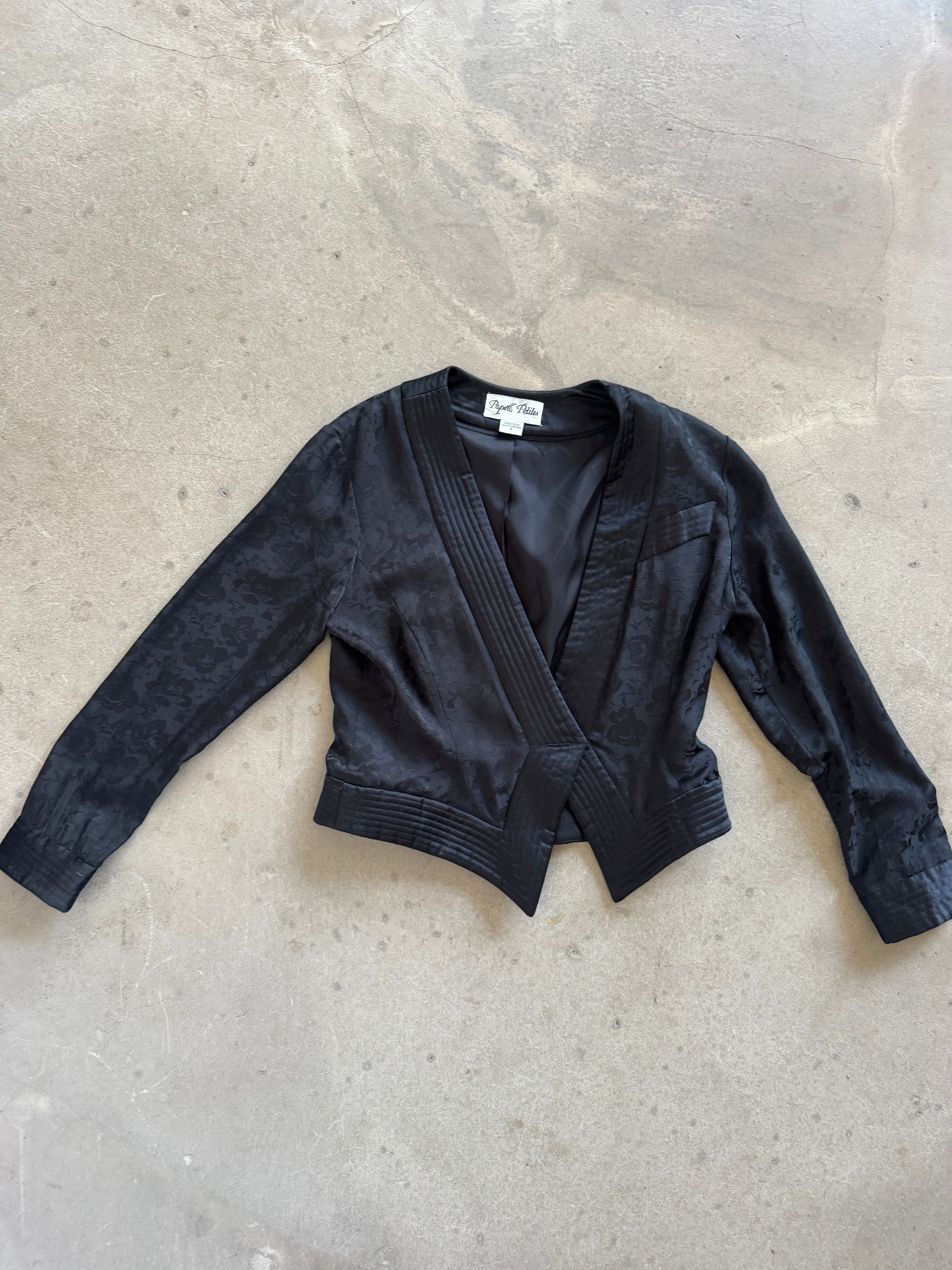 Vintage Silk Wrap Jacket