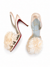 Flower Pom Pom Heel