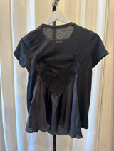 T Shirt with Silk Back