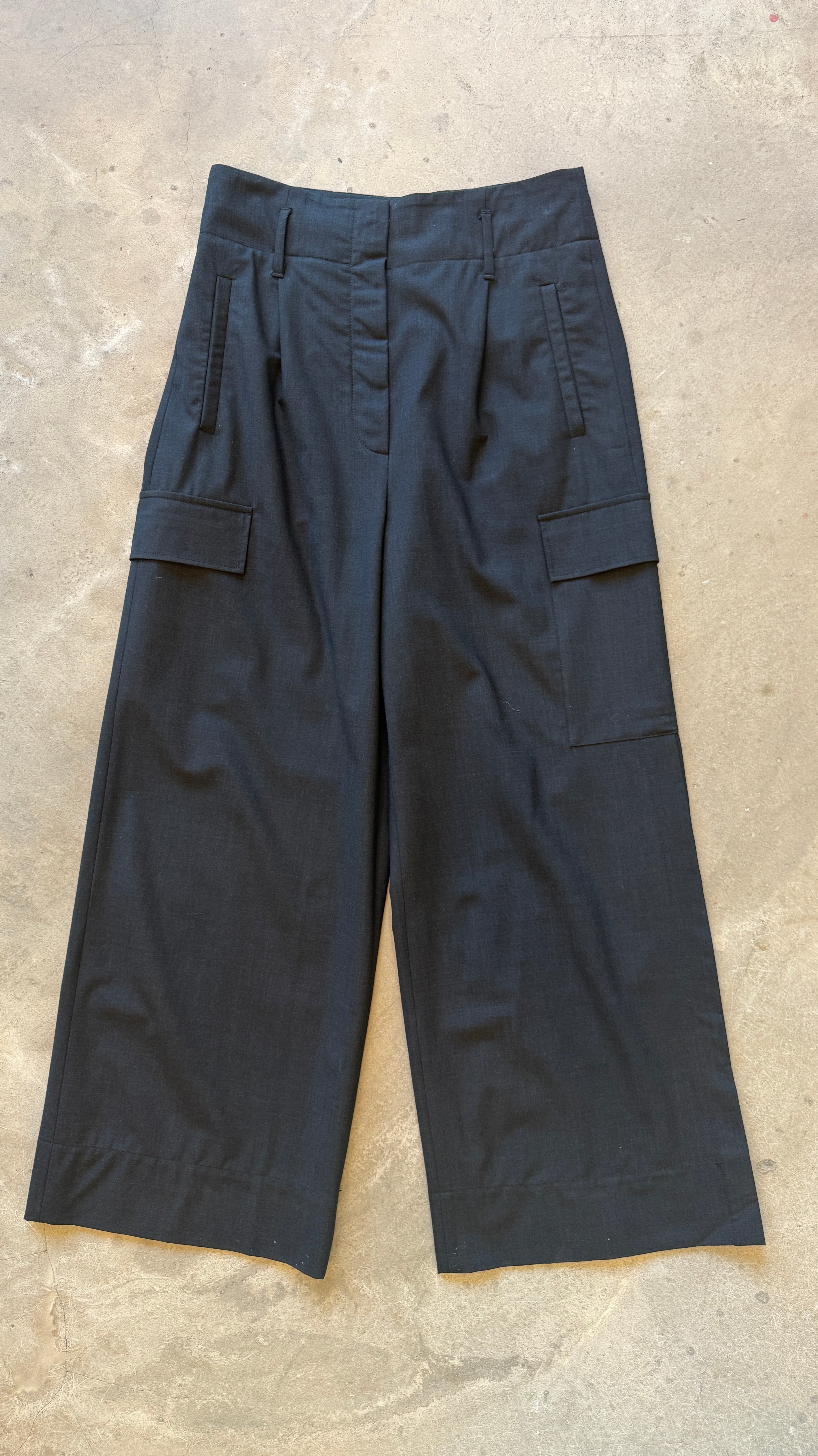 Dark Grey Cargo Trousers