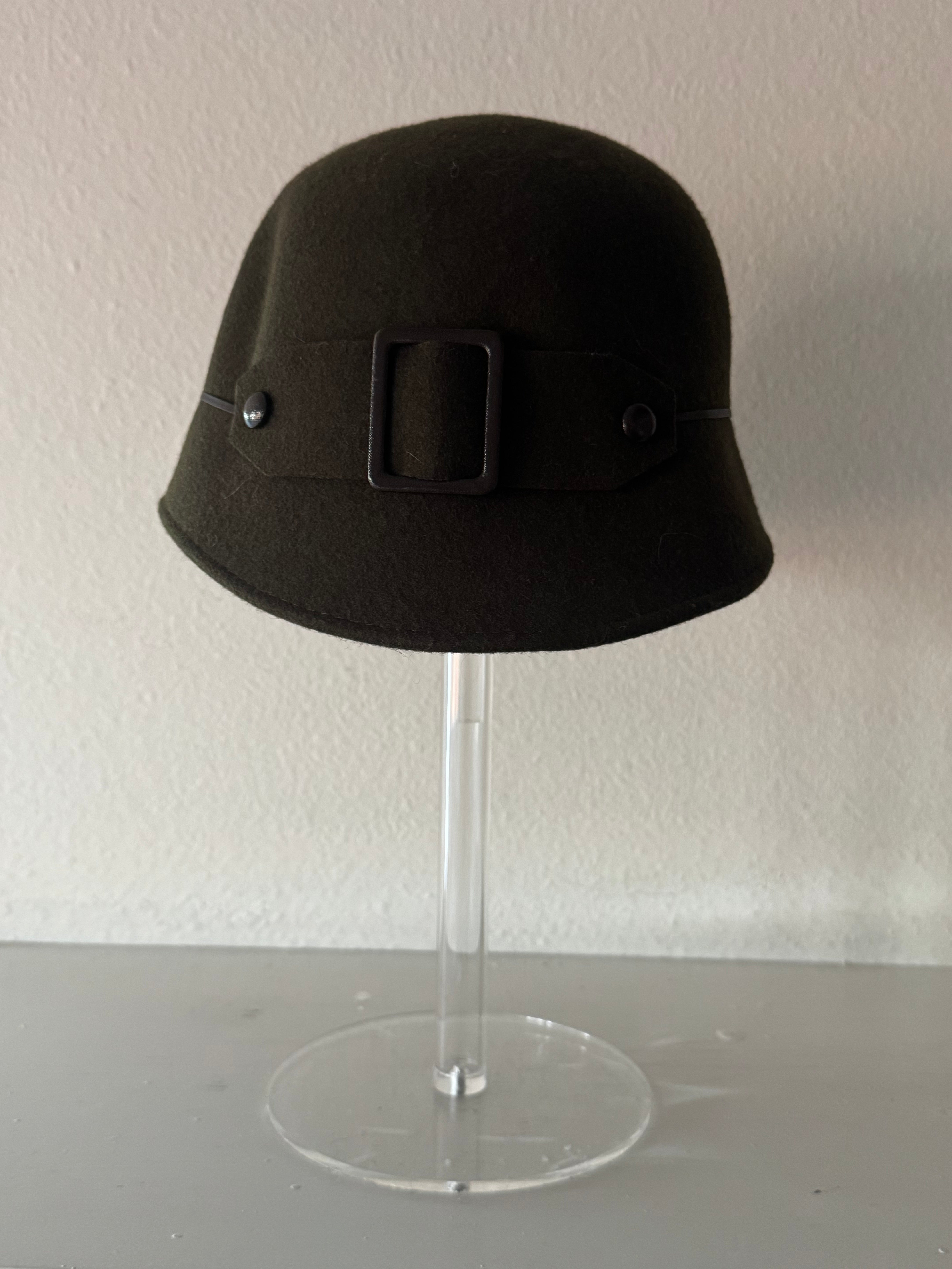 Green Felt Bucket Hat