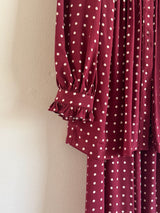 Silk Polka Dot Set