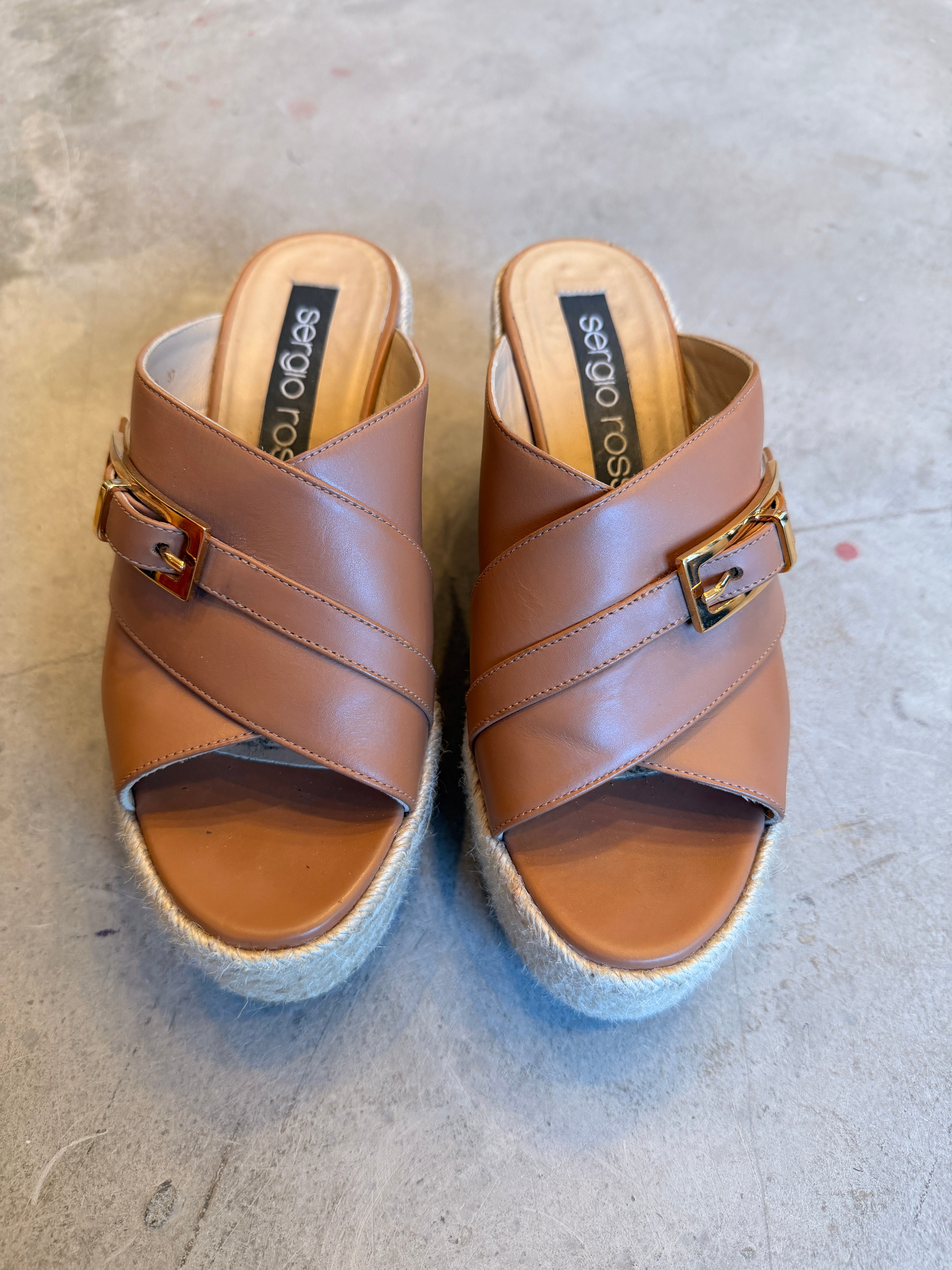 Tan Wrap Sandals