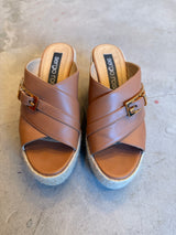 Tan Wrap Sandals