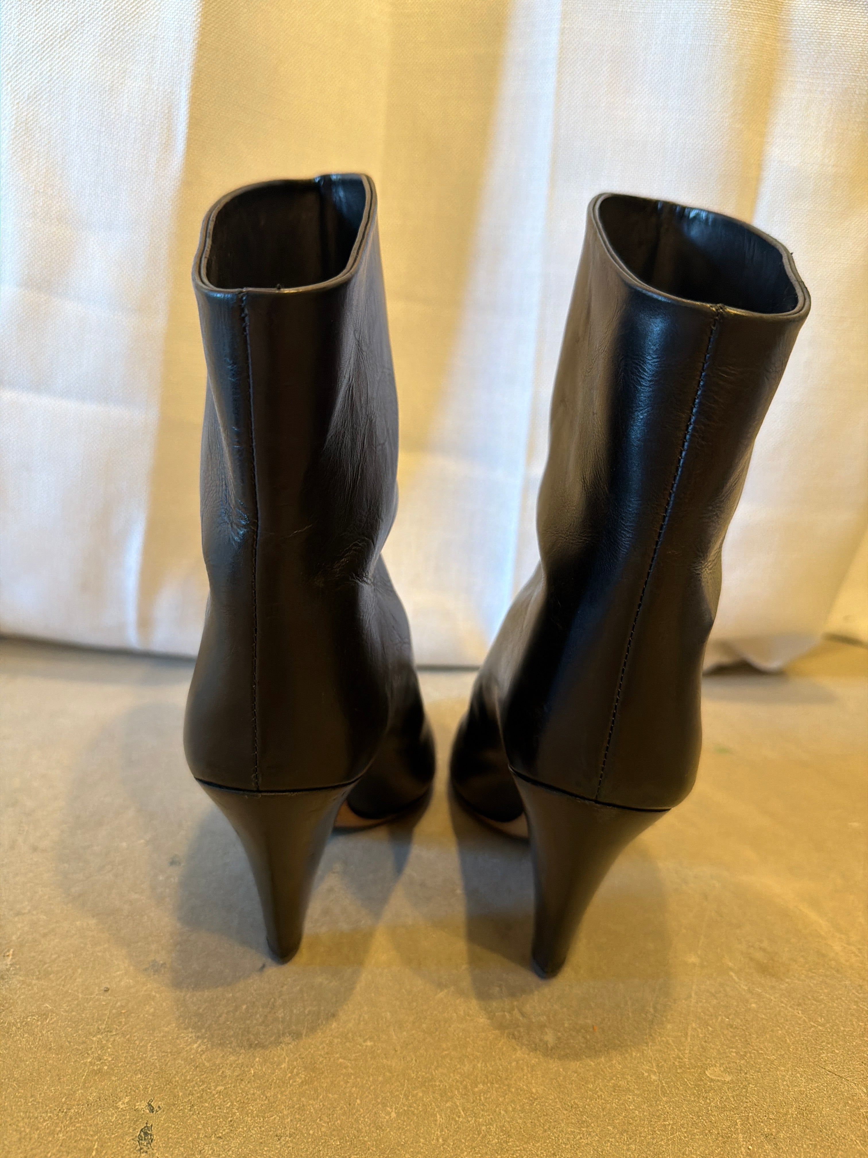 Silver Toe Boots