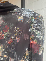 Velvet & Floral sequins Robe