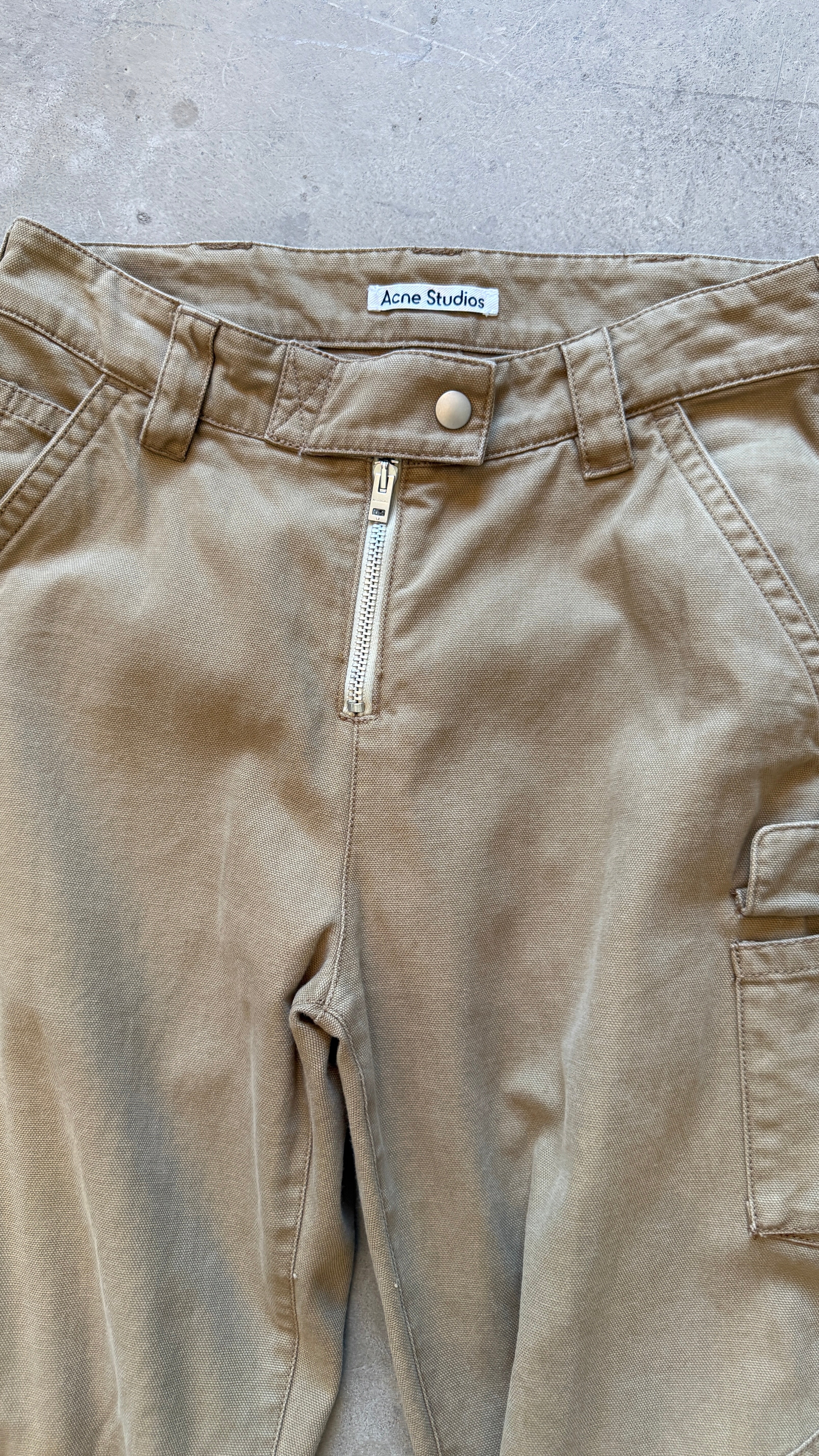 Beige Cargo Pants