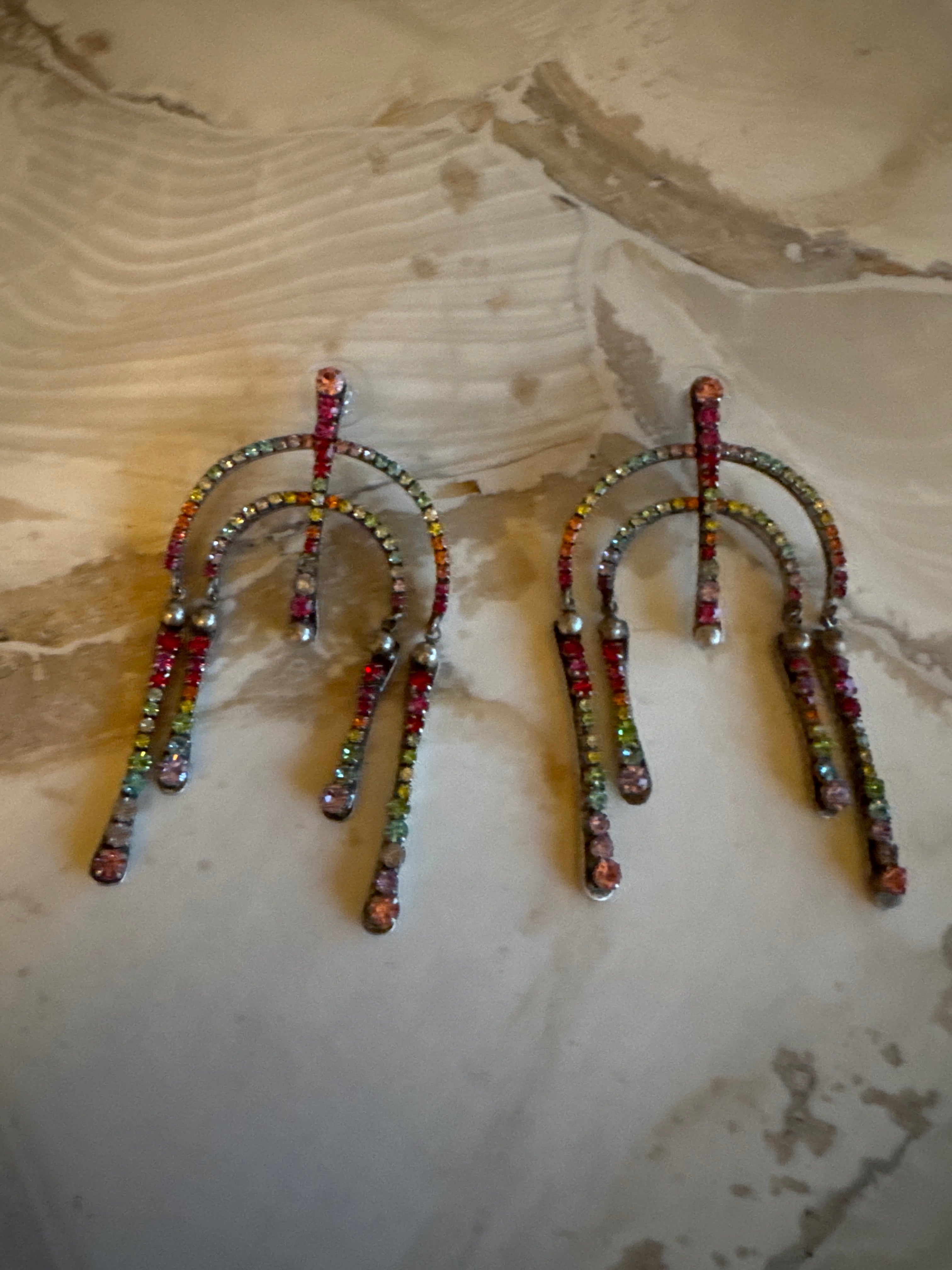Horseshoe Rainbow Earrings