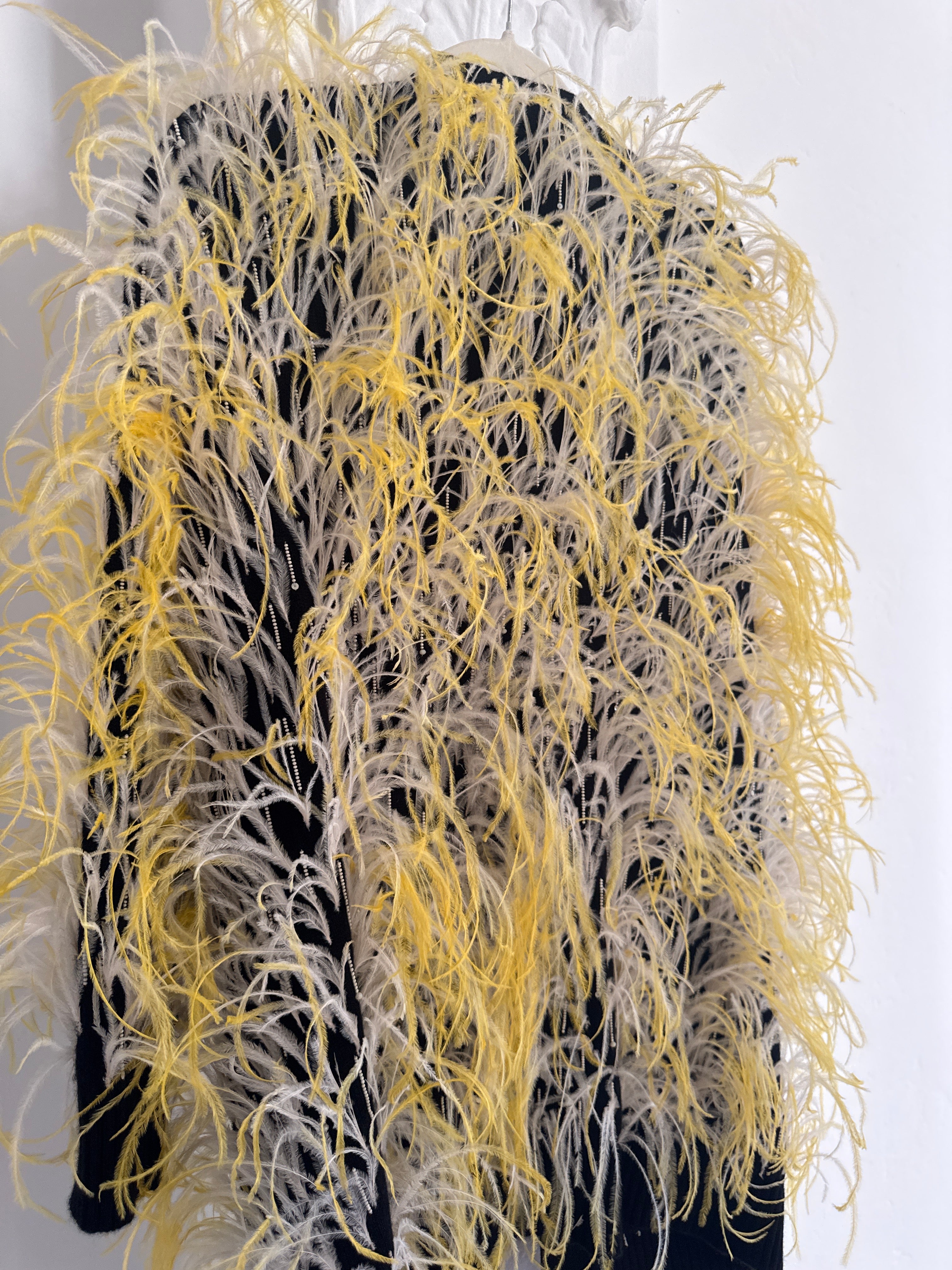 ‘Wham Bam’  Ostrich Feather Cardigan