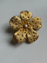 Large Flower Clip-On Earrings