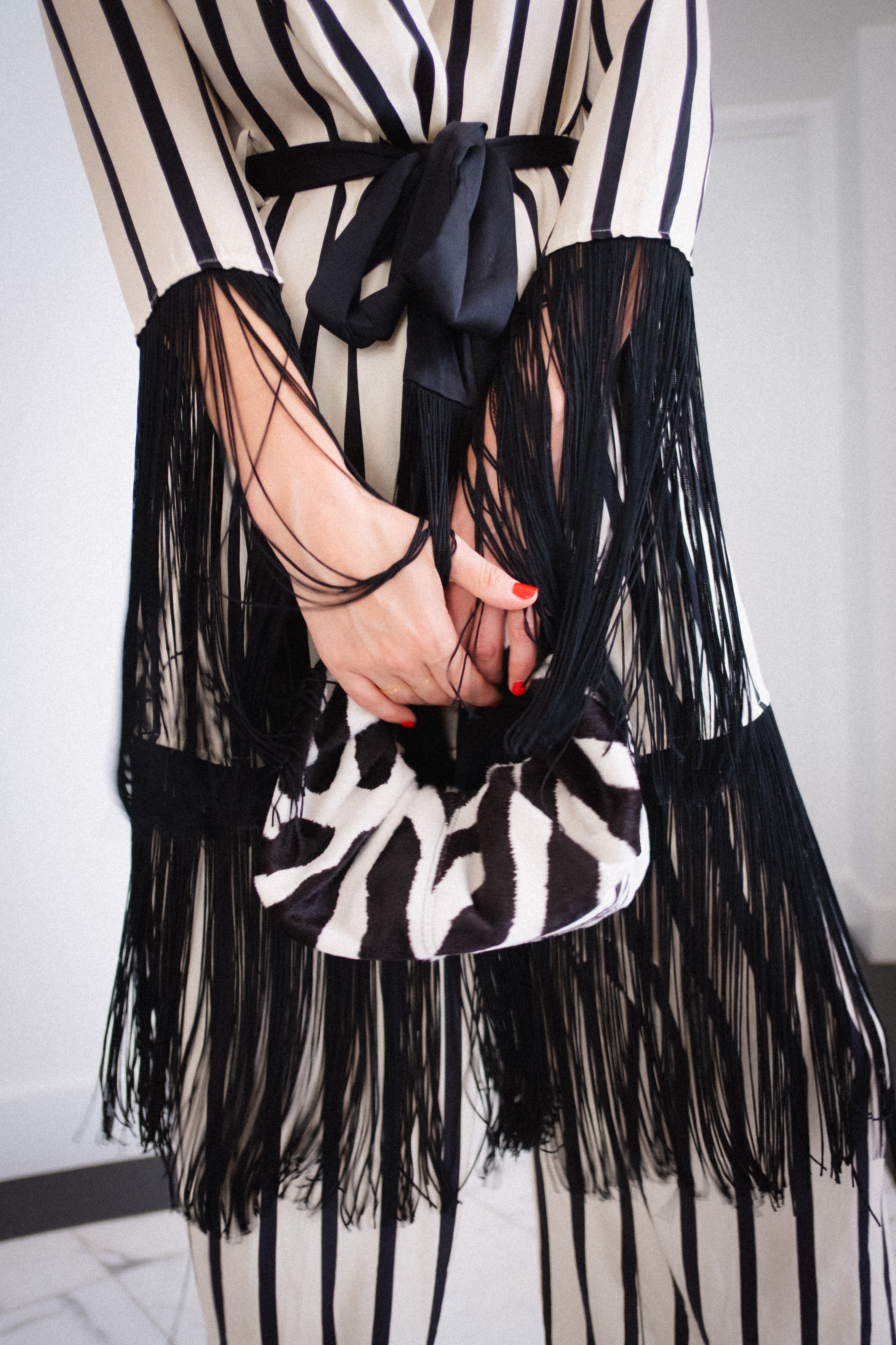 Zebra Calf Skin Bag