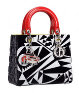 Limited Edition Multicolor Patterned Large Lady Dior by Matthew Porter 2016