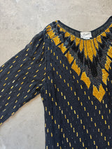 Black & Gold Kaftan