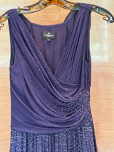 Navy Blue Beaded Gown
