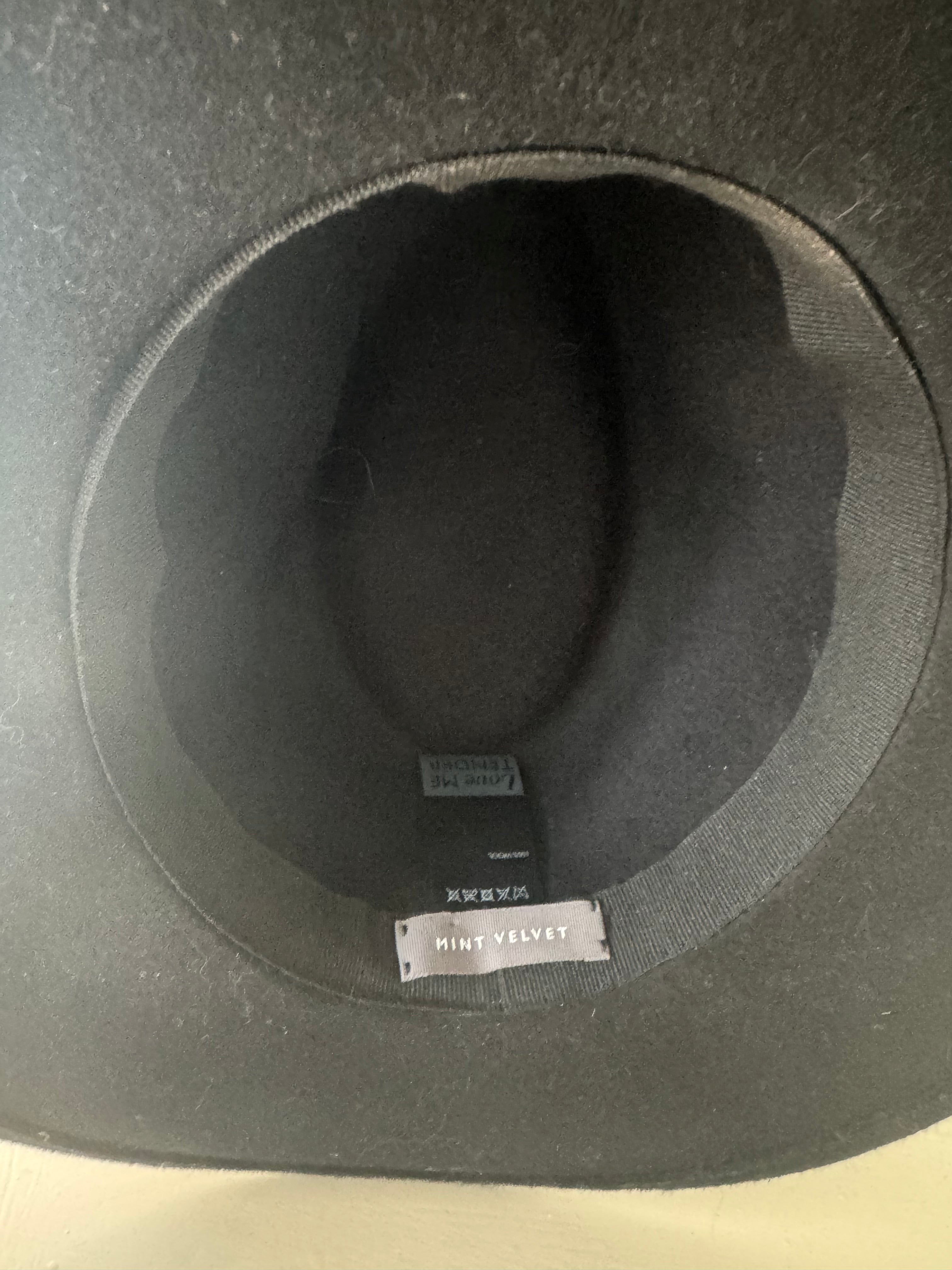 Black Wide Brim  Fedora