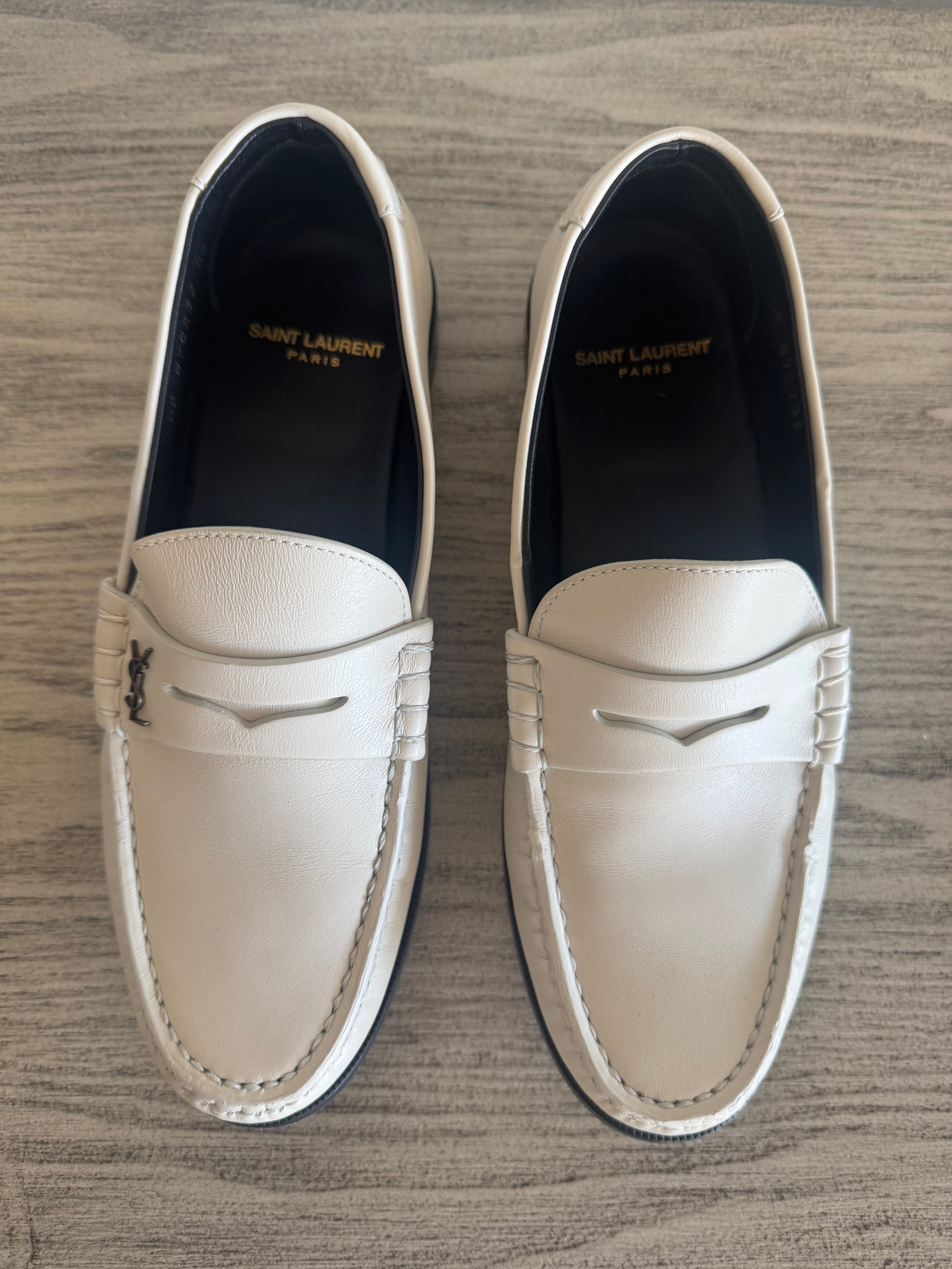 Le Leather YSL Penny Loafers