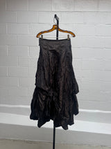 Black and Gold Silk Skirt