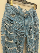 Distressed Denim Jeans