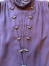 Chloé Silver Loop Vintage Plum Dress