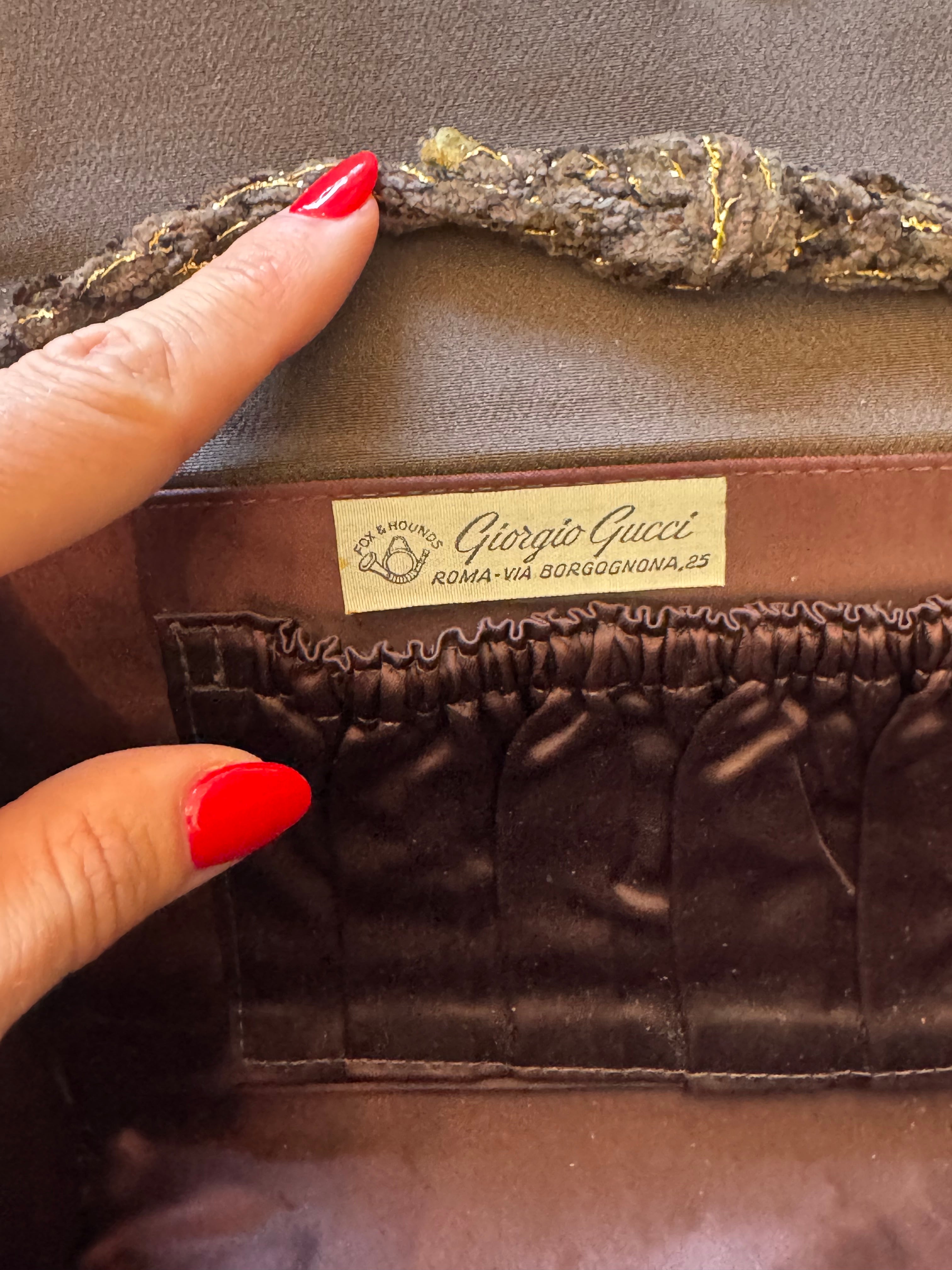 Vintage Giorgio Gucci Silk Evening Bag