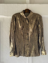 Metallic Button Up Shirt