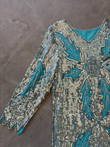 Blue & Silver Dress