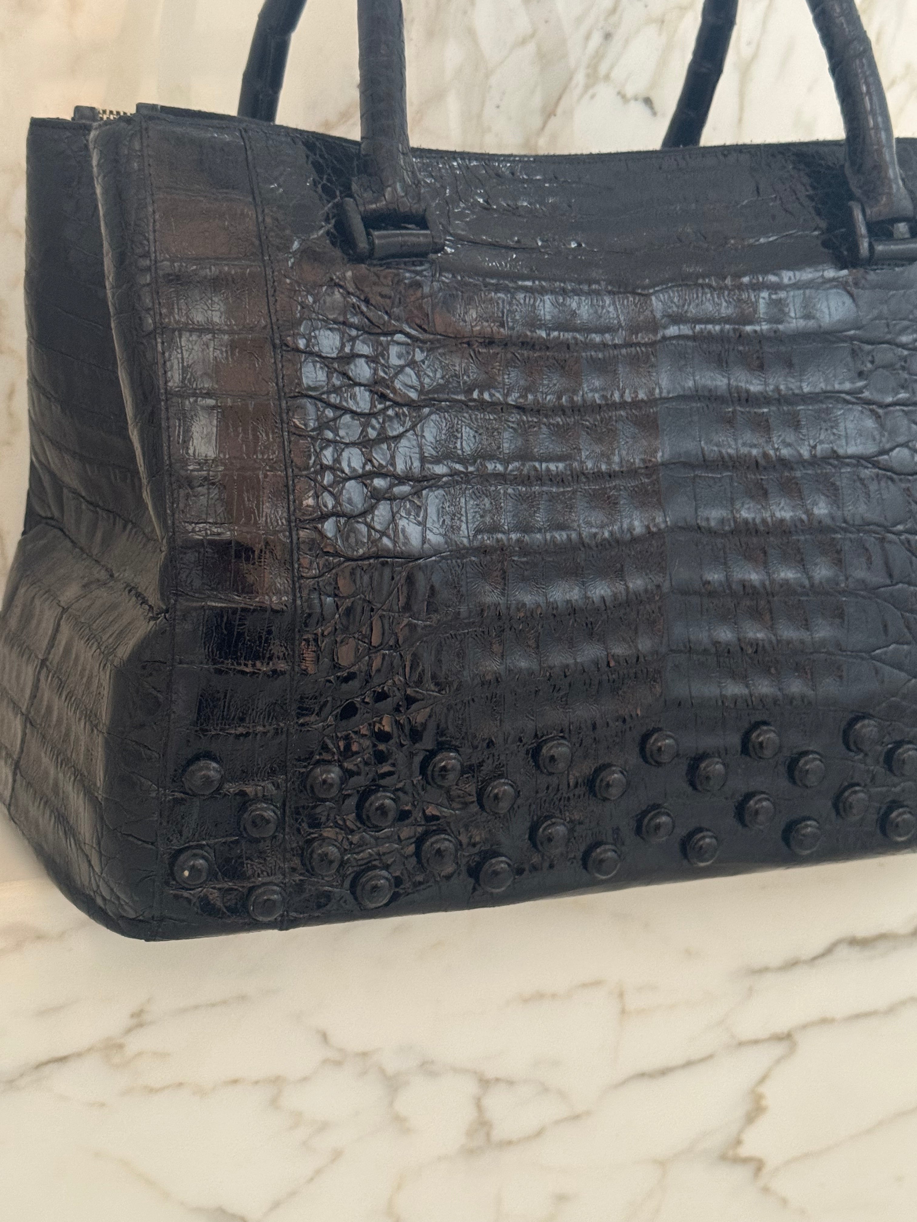 Large crocodile bag