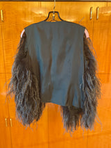 Glitter Ostrich vest