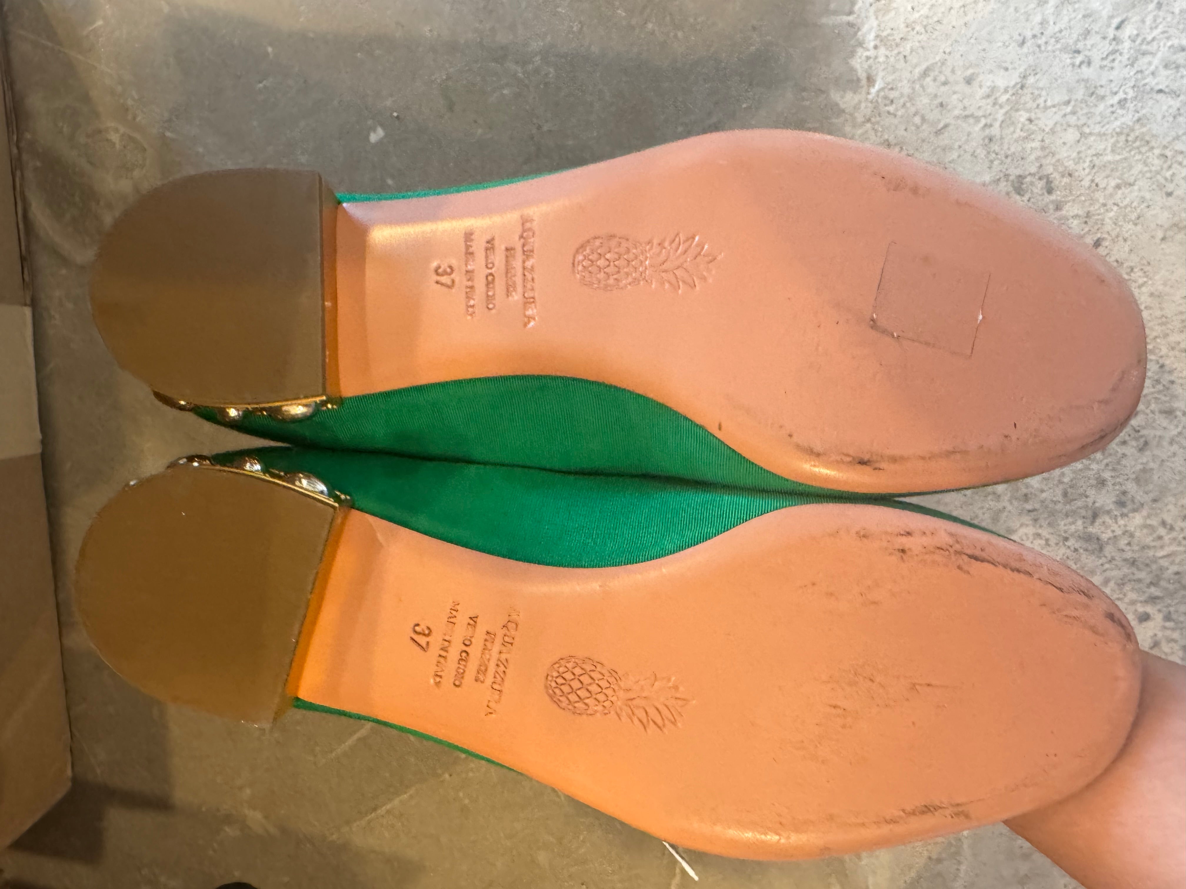 Green Slippers with Sun