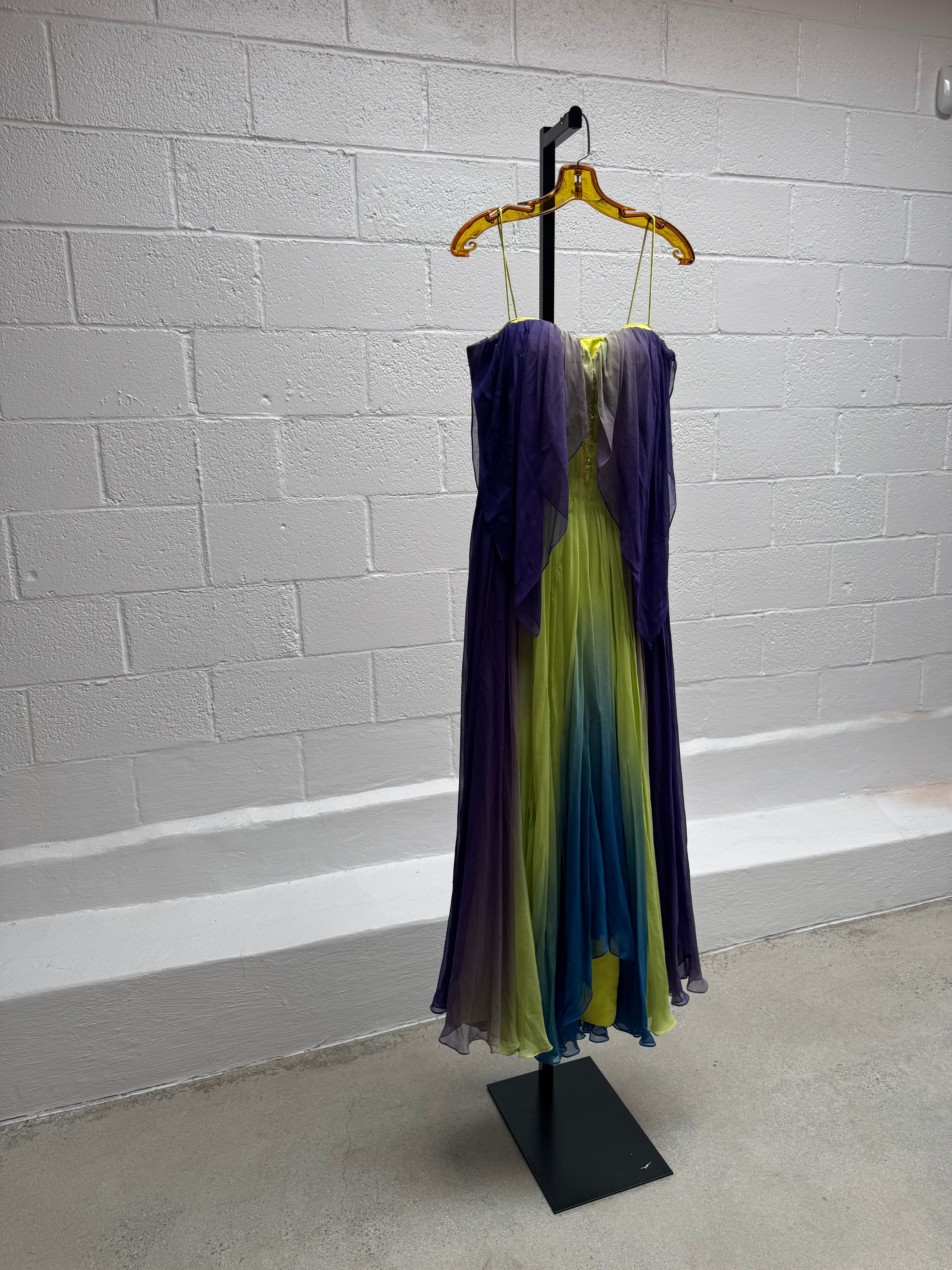 Watercolor Ciffon Dress