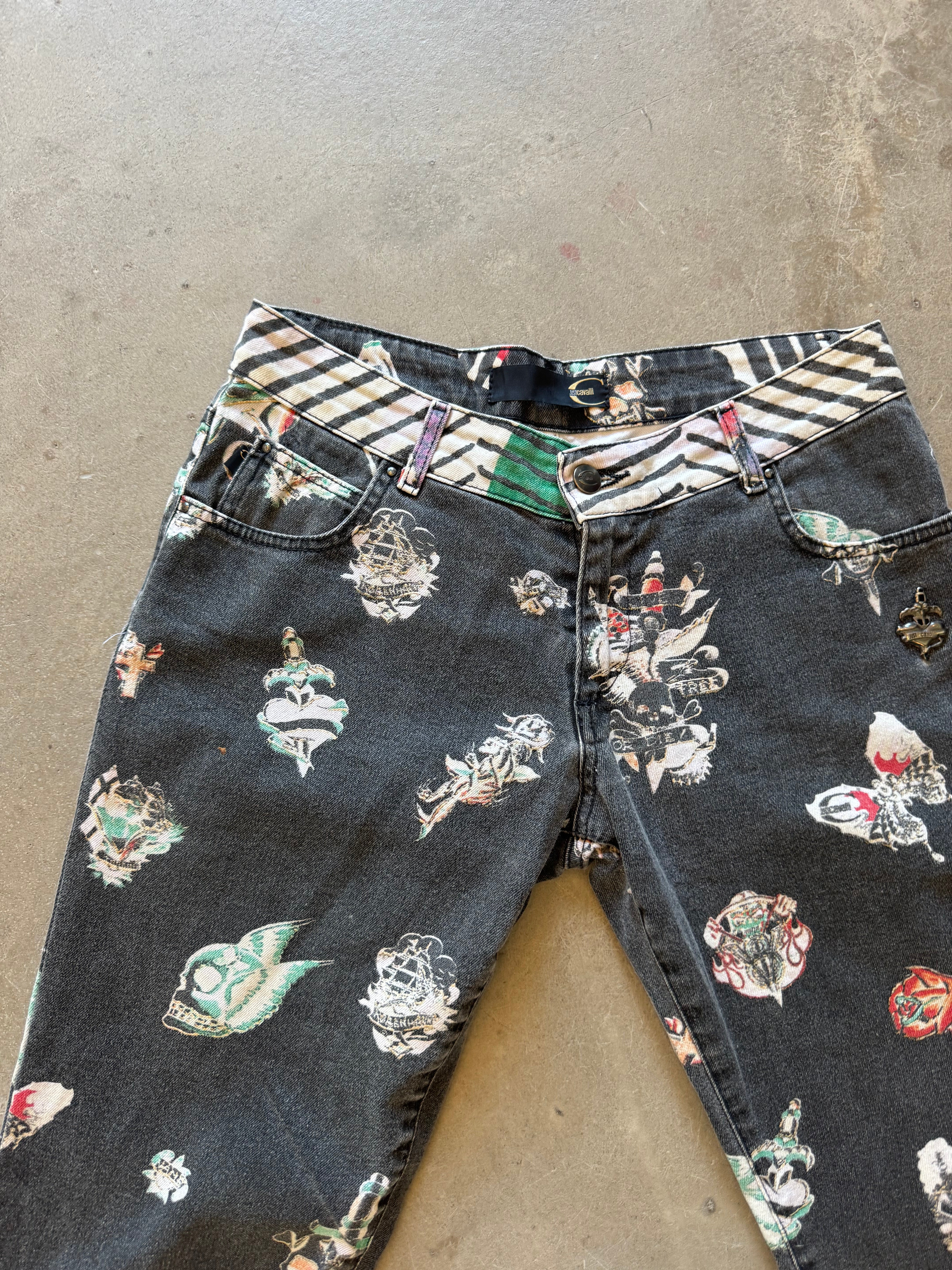 Early 2000s Rare Tattoo Jeans