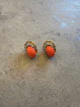 Orange Diamanté Earrings
