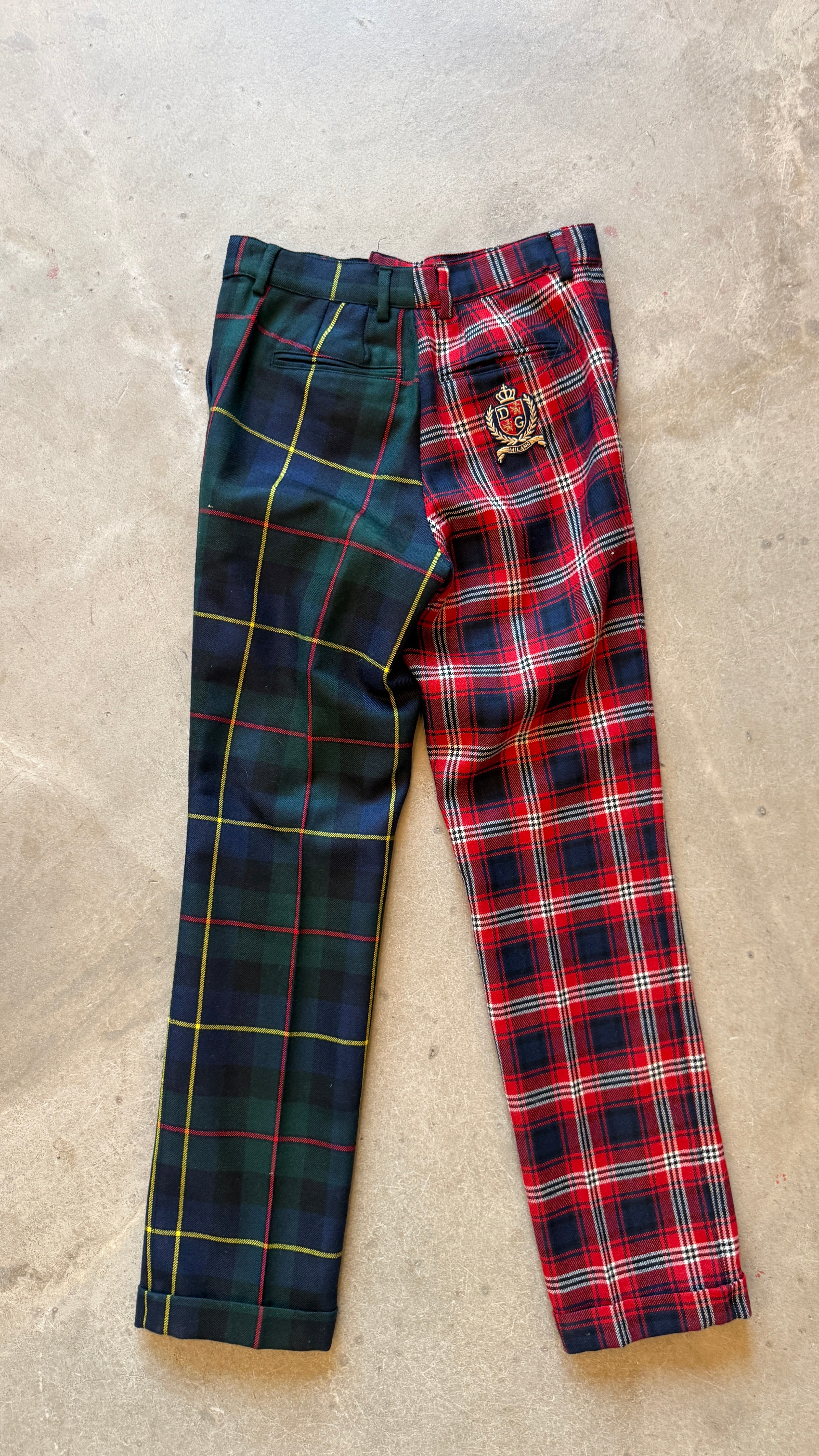 Red and Green Tartan Trousers