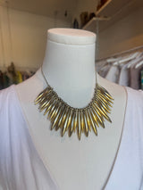 Gold Fringe Necklace